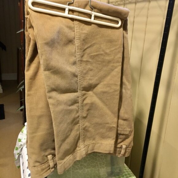 LL BEAN TAN, WIDE-WALE CORD PANTS 36x32 - Picture 2 of 4